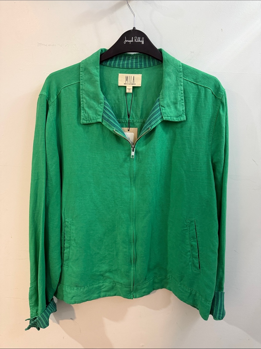 Mila L1418 Green Zip-Front Women's Jacket